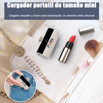 Cargador Portátil Mini 3300mAh | Power Bank PD Ligero con Pantalla LED | Batería Externa Compatible Tipo Lightning (Blanco)
