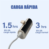 Cargador Portátil Mini 3300mAh | Power Bank PD Ligero con Pantalla LED | Batería Externa Compatible Tipo Lightning (Blanco)