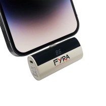 Cargador Portátil Mini 3300mAh | Power Bank PD Ligero con Pantalla LED | Batería Externa Compatible Tipo Lightning (Blanco)