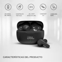 JBL Wave 200TWS | Auriculares Inalámbricos con Sonido Deep Bass, Cancelación de Ruido, 20h de Reproducción